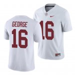 Men's Alabama Crimson Tide #16 Jayden George White Game NCAA College Football Jersey 2403FMPV6